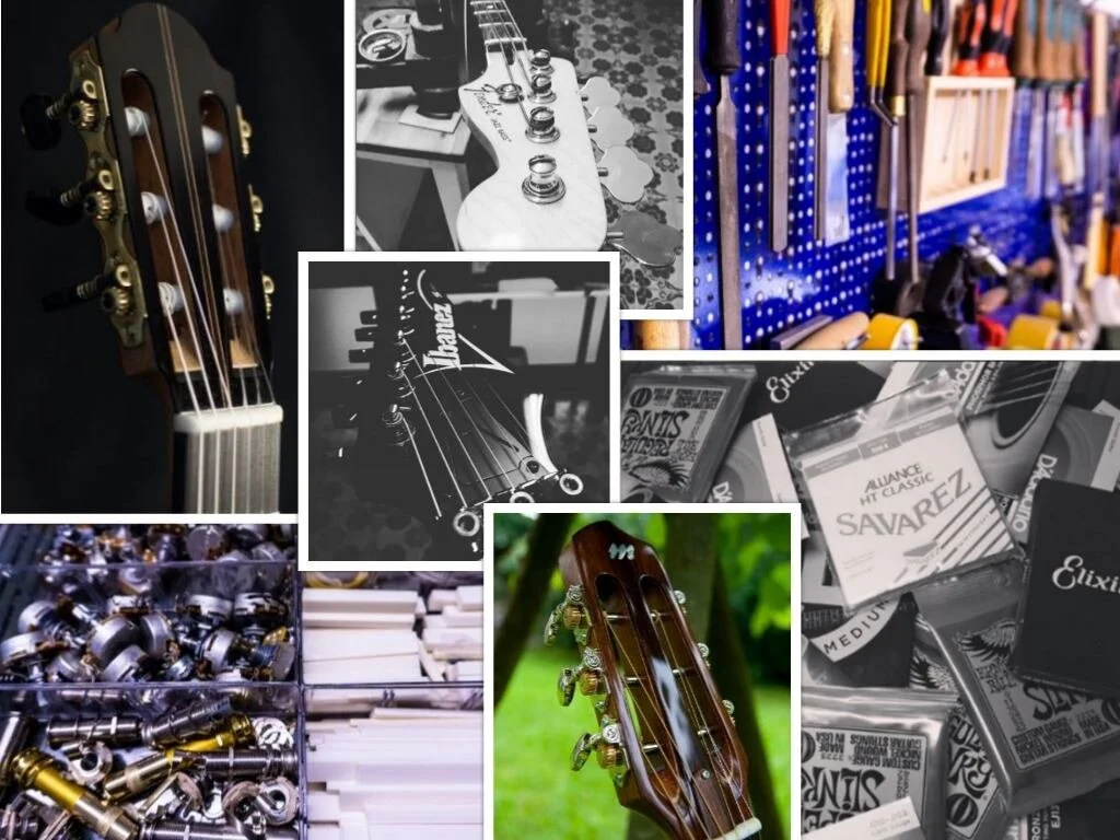 Intervento di liuteria su una chitarra